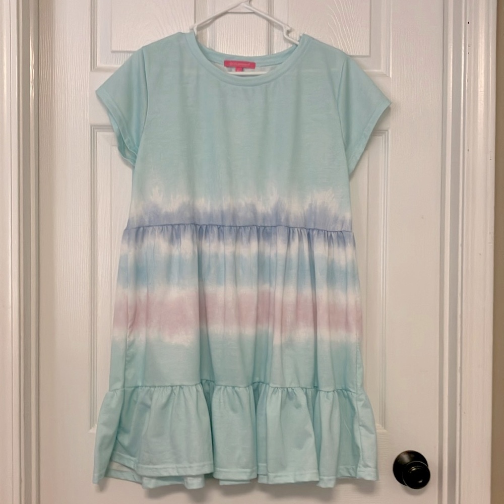 New Simply Southern jersey dress. Tie die summer dress. Never worn. Pastel.